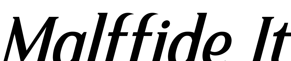 Malffide-Italic font family download free