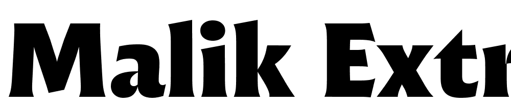 Malik Extrabold font family download free