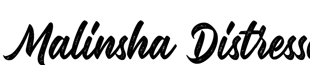 Malinsha-Distressed font family download free