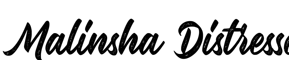 Malinsha-Distressed-Regular font family download free