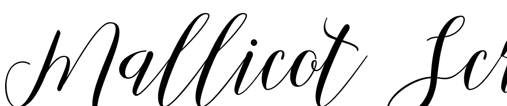 Mallicot-Script font family download free