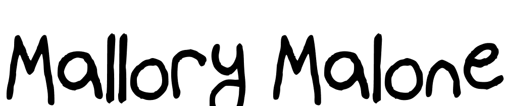 Mallory Maloneys Handwriting font family download free