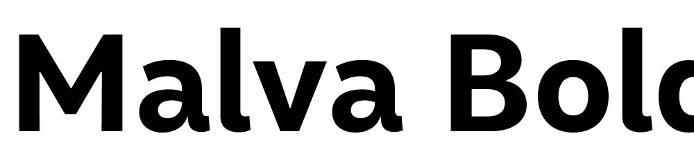 Malva-Bold font family download free