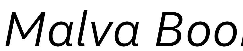 Malva-Book-Italic font family download free