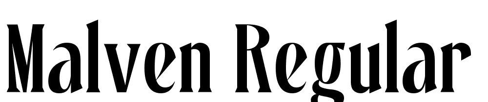 Malven-Regular font family download free