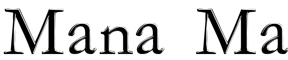 mana-mana font family download free