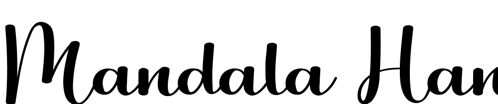 Mandala Handmade font family download free