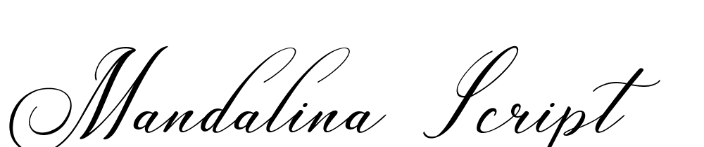 Mandalina-Script font family download free