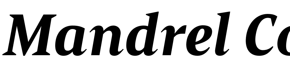 Mandrel-Cond-Black-Italic font family download free