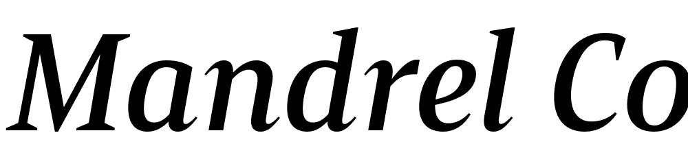 Mandrel-Cond-Demi-Italic font family download free