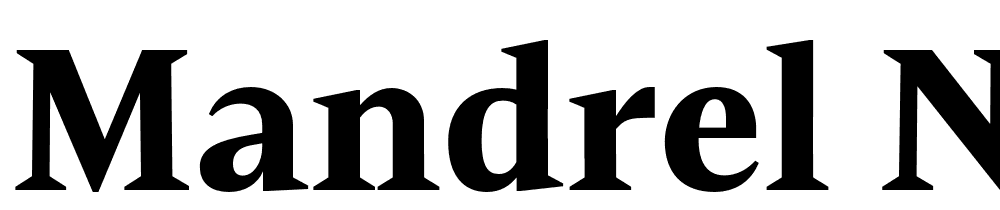 Mandrel-Norm-Black font family download free