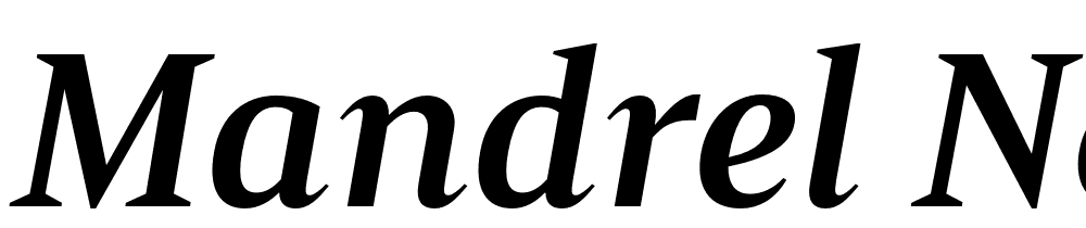 Mandrel-Norm-Bold-Italic font family download free