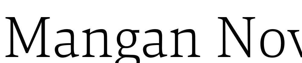 Mangan Nova font family download free