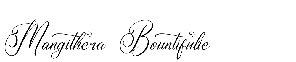 mangithera-bountifulie font family download free