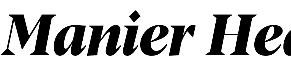 Manier-Heavy-Italic-Trial font family download free