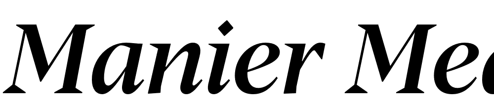 Manier-Medium-Italic-Trial font family download free