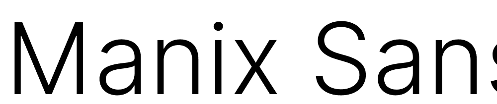 manix-sans-hl font family download free