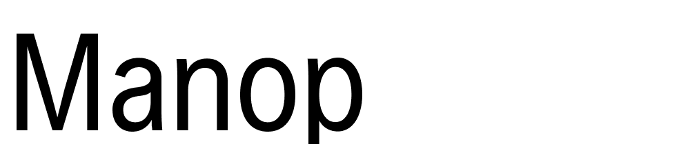 Manop font family download free