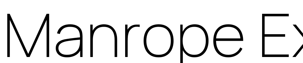 Manrope-ExtraLight font family download free