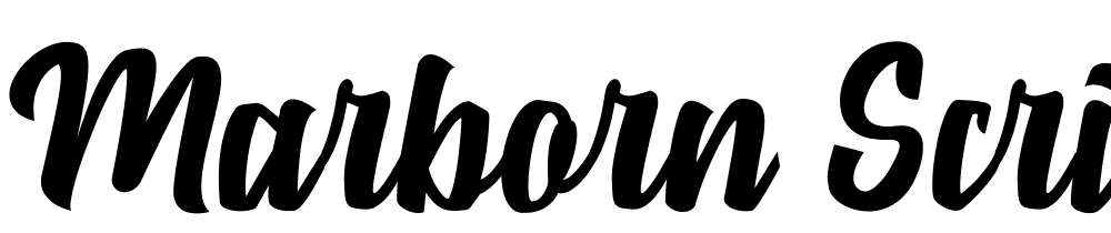 Marborn-Script font family download free