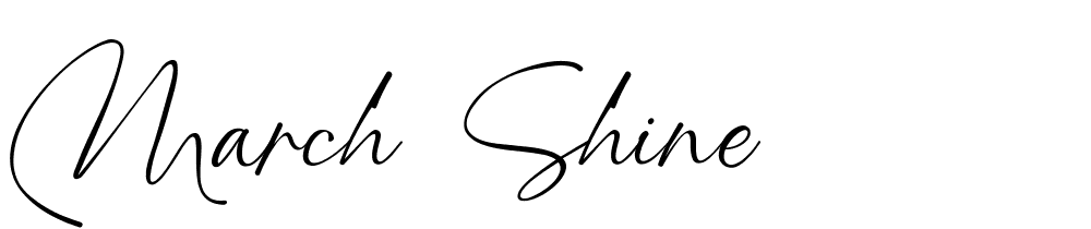 March-Shine font family download free