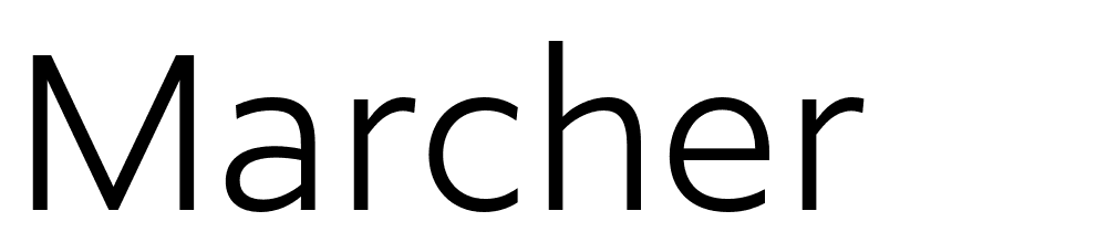 marcher font family download free