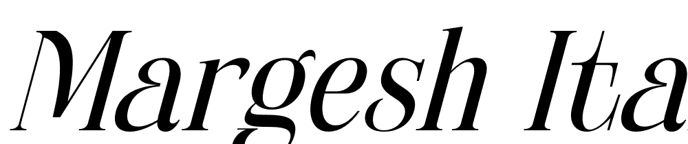 Margesh-Italic font family download free