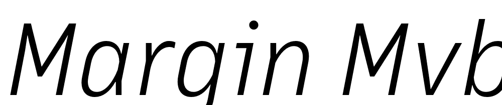 Margin MVB font family download free