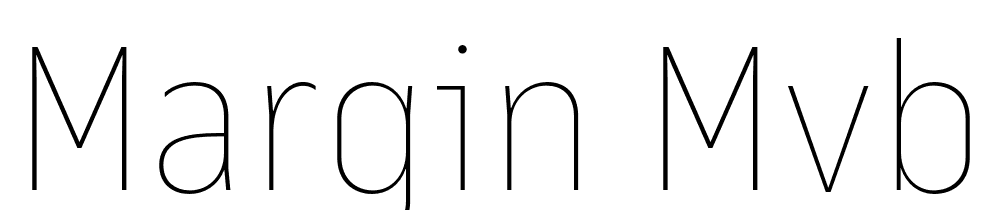 Margin-MVB-Thin font family download free