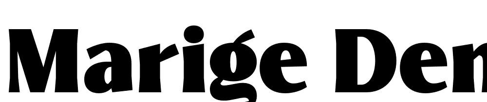 marige-demo font family download free
