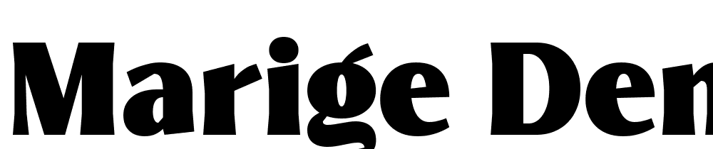 Marige-DEMO-Regular font family download free