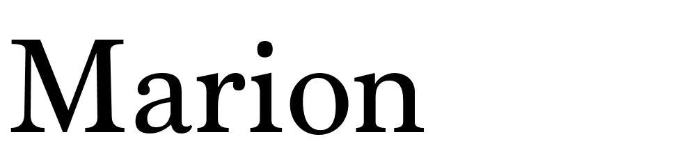 Marion font family download free