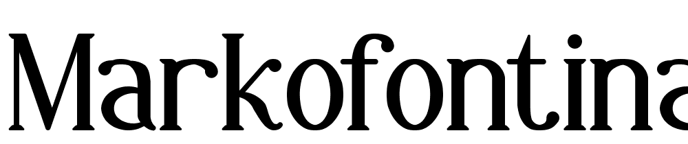 markofontina font family download free