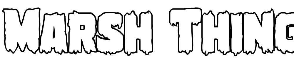 Marsh-Thing-Outline font family download free