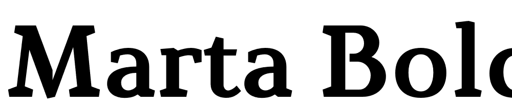 Marta-Bold font family download free