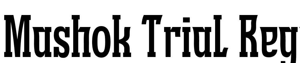 MASHOK-trial-Regular font family download free