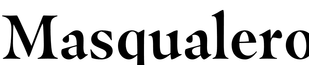 Masqualero font family download free