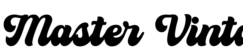 Master-Vintage font family download free