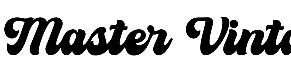 Master-Vintage font family download free