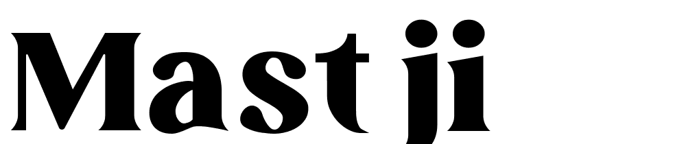 Mastji font family download free