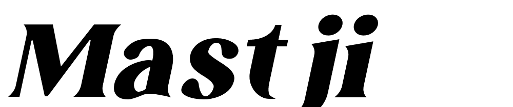 Mastji font family download free