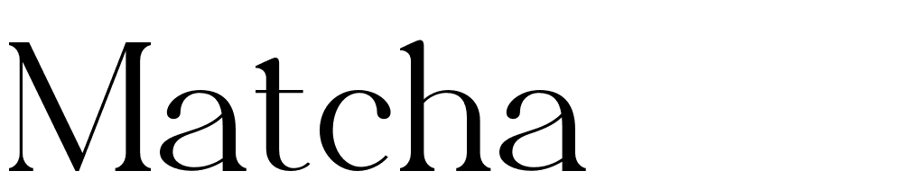 matcha font family download free