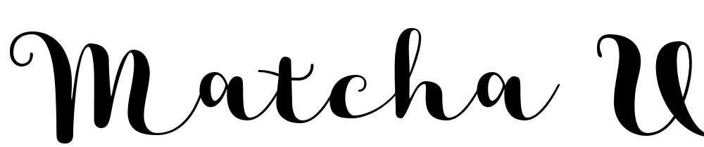 Matcha WScript font family download free