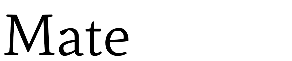 mate font family download free