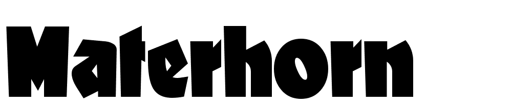 materhorn font family download free