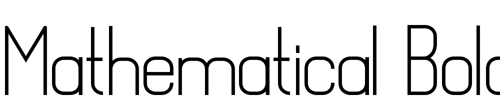 Mathematical-Bold font family download free