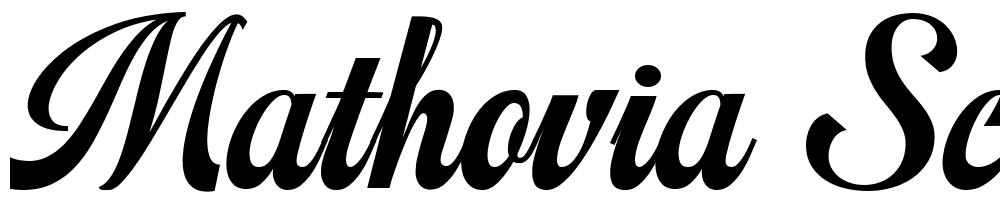 Mathovia Script font family download free