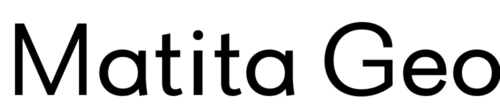 Matita-Geometric-Regular font family download free