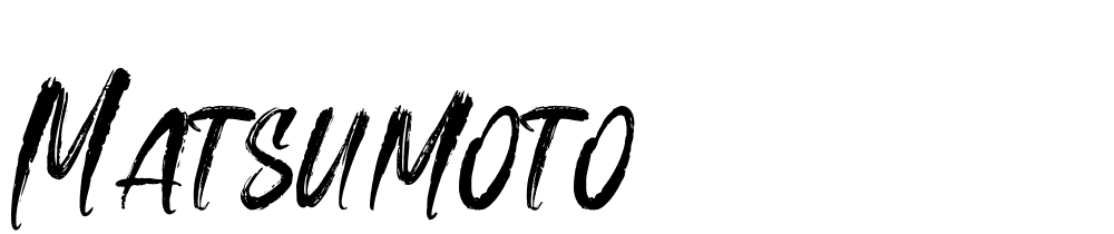 Matsumoto font family download free