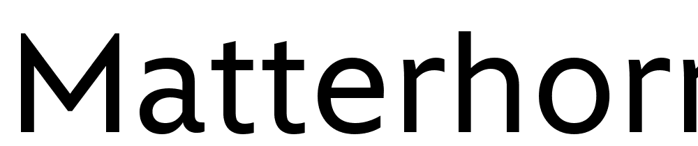 matterhorn font family download free